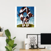 Bagel-Beagle-Malerei-Geschenk Poster (Heimbüro)