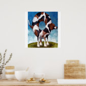 Bagel-Beagle-Malerei-Geschenk Poster (Küche)