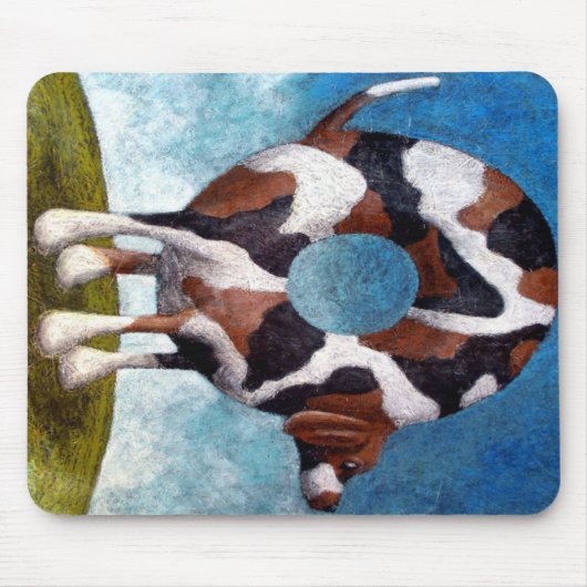 Bagel-Beagle-Malgeschenk Mousepad (Vorne)