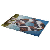 Bagel-Beagle-Malgeschenk Schneidebrett (Ecke)