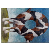 Bagel-Beagle-Malgeschenk Schneidebrett (Vorderseite)