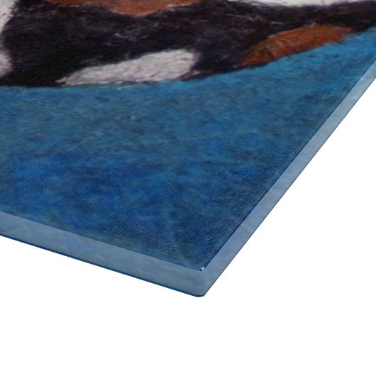 Bagel-Beagle-Malgeschenk Schneidebrett (Ecke)