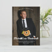 Bagel Breakfast Brunch Graduation Party Einladung (Stehend Vorderseite)