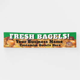 Bagel Business Banner Anpassbare FRISCHE BAGELS