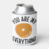 Bagel du bist mein alles Funny Dosenkühler (Kanne Vorderseite)
