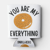 Bagel du bist mein alles Funny Dosenkühler (Rückseite)