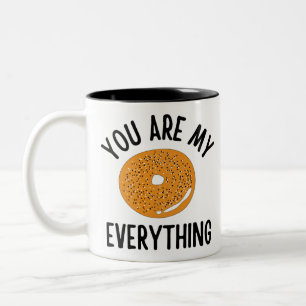 Bagel du bist mein alles Funny Zweifarbige Tasse