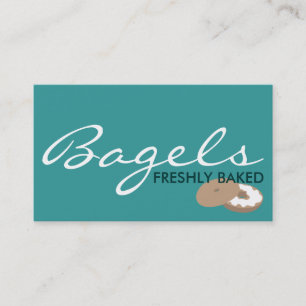 BAGEL frisch gebacken. (Farbe kundengerecht) Visitenkarte