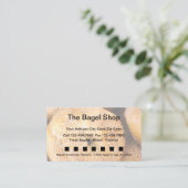 Bagel-Geschäft und Bäckerei Treuekarte (Stehend Vorderseite)