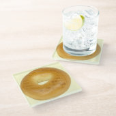 Bagel Glasuntersetzer (Schrägansicht)