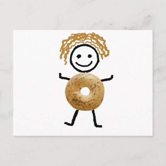 Bagel Kid Postkarte (Vorderseite)