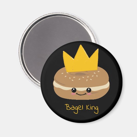 Bagel King Bagel Buddies Magnet (Vorderseite/Rückseite)