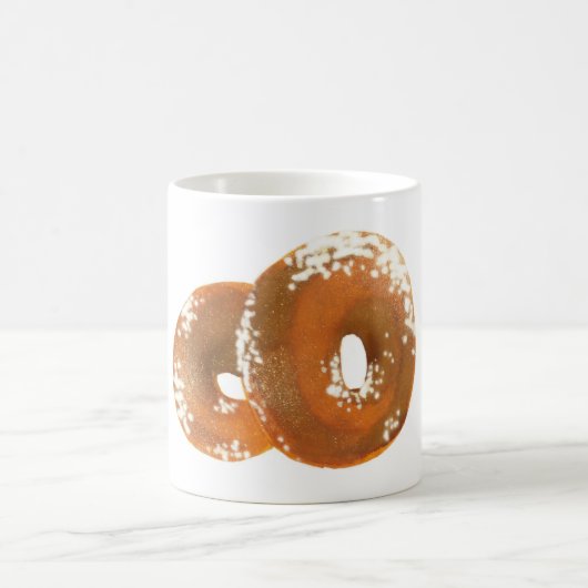 Bagel-leckere Nahrung Kaffeetasse (Mittel)