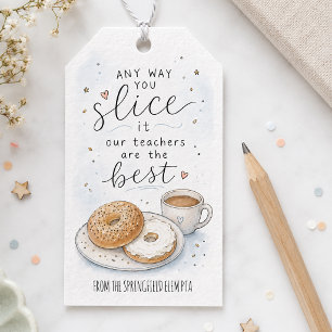 Bagel-Lehrer-Schätzungs-App Any Way You Slice It Geschenkanhänger