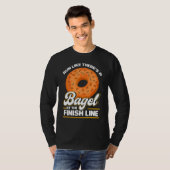 Bagel Liebe läuft wie ein Bagel am Ende T-Shirt (Vorne ganz)