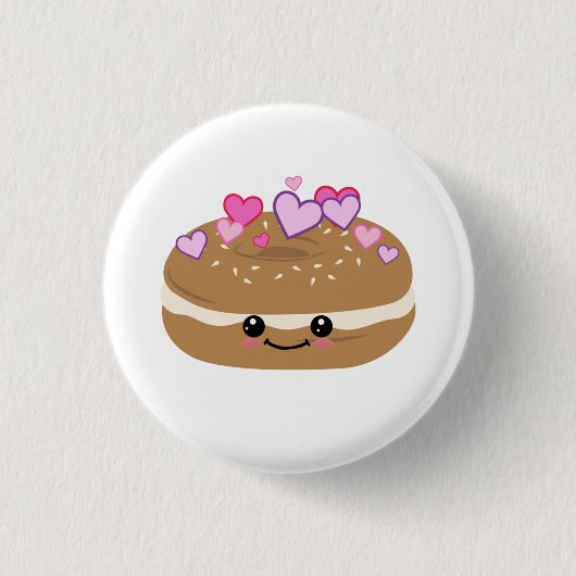 Bagel Lover Bagel Buddies Button (Vorderseite)