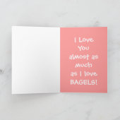 Bagel Lover Feiertagskarte (Innenseite)