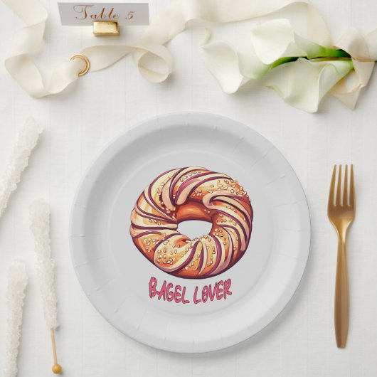 Bagel Lover Pappteller (Hochzeit)