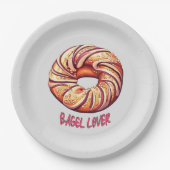 Bagel Lover Pappteller (Vorderseite)