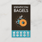 Bagel Loyalty Punch Card Treuekarte (Vorderseite)