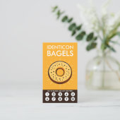 Bagel Loyalty Punch Card Treuekarte (Stehend Vorderseite)