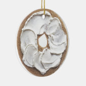 Bagel mit Cremekäse Keramikornament (Rechts)