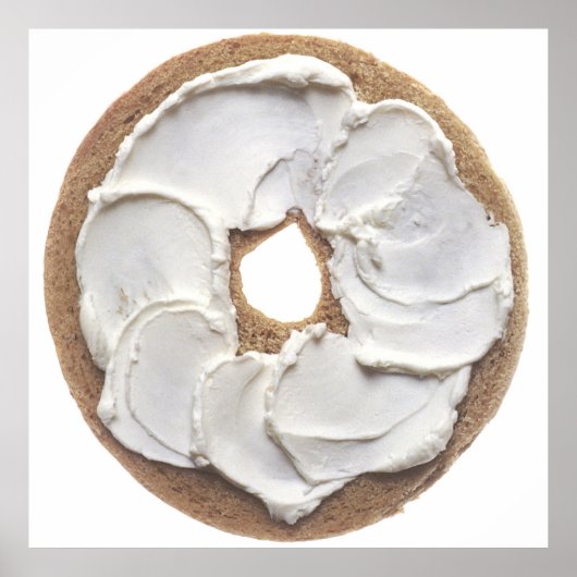 Bagel mit Cremekäse Poster (Vorne)