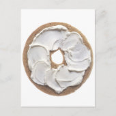Bagel mit Cremekäse Postkarte (Vorderseite)