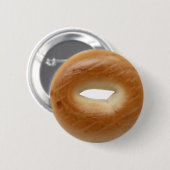 Bagel Pinback Knopf Button (Vorne & Hinten)