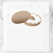 Bagel Rechteckiger Aufkleber (Tasche)