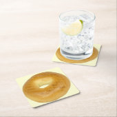 Bagel Rechteckiger Pappuntersetzer (Vor Ort)