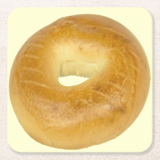 Bagel Rechteckiger Pappuntersetzer (Vorderseite)