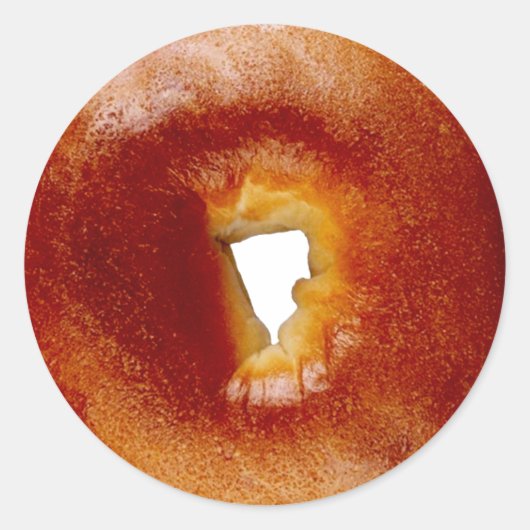 Bagel Runder Aufkleber (Vorderseite)