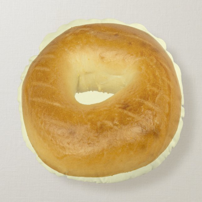 Bagel Rundes Kissen (Vorderseite)