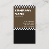 Bagel-Schachbretter-Lochkarte Treuekarte (Rückseite)