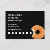 Bagel Shop Loyalty Template Business Cards Treuekarte (Vorderseite)