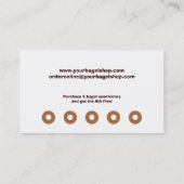Bagel Shop Prämie Visitenkarte Treuekarte (Rückseite)