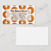 Bagel Shop und Bäckerei Visitenkarte (Vorne/Hinten)