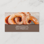 Bagel Store Cafe Lieferung Visitenkarte (Rückseite)