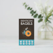 Bagel-Treue-Punchkarte Treuekarte (Stehend Vorderseite)