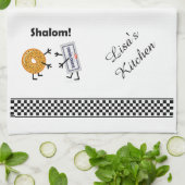 Bagel-u. Frischkäse - Shalom! Geschirrtuch (Gefaltet)