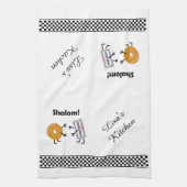 Bagel-u. Frischkäse - Shalom! Geschirrtuch (Vertikal)