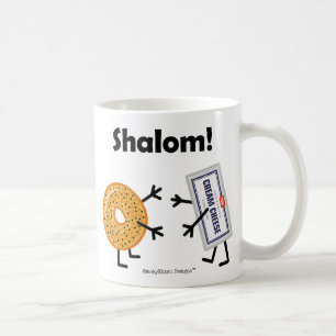 Bagel-u. Frischkäse - Shalom! Kaffeetasse