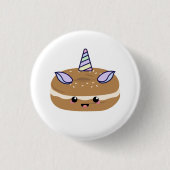 Bagel Unicorn Bagel Buddies Button (Vorderseite)