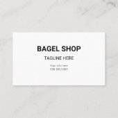 Bagel-Visitenkarten Visitenkarte (Rückseite)