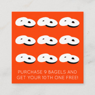 Bagelloyalitäts-Briefmarkenfarbe kundengerecht Treuekarte