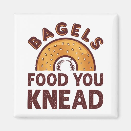Bagels Food you Knead Magnet (Vorne)