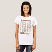 Bagels Forever Minimal Icon Design T-Shirt (Vorne ganz)