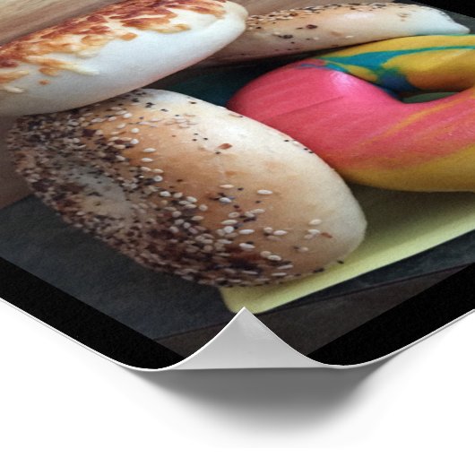 Bagels Foto Poster (Ecke)