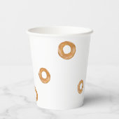 BAGELS | Kleine Bagels White Pappbecher (Rückseite)